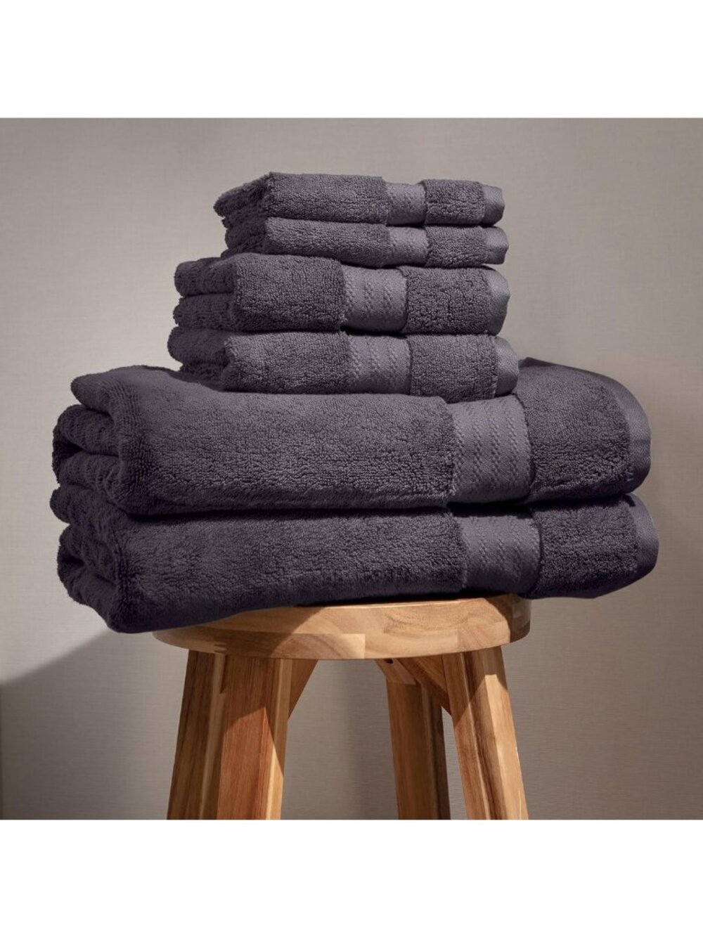 Luxury Organic Cotton Bath Towel Set - 6 Soft, Absorbent Towels for Spa Comfort